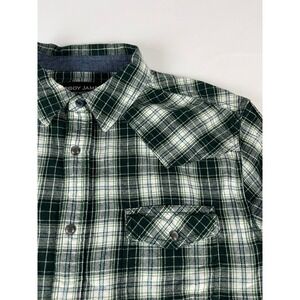 Cody James Authentic Western Apparel Plaid Long Sleeve Men's Size M Green